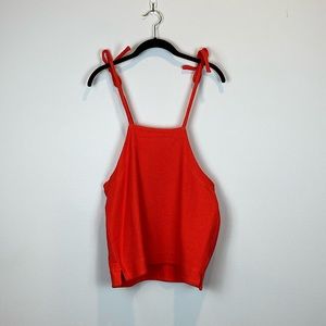 Madewell Texture & Thread Tie Strap Tank Top